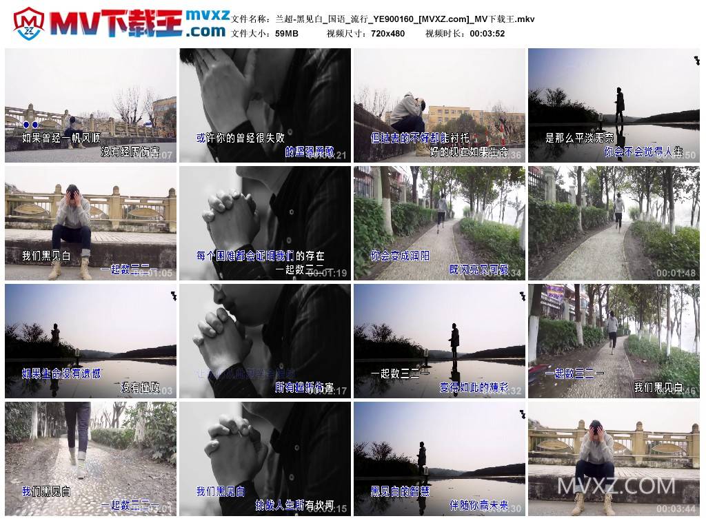 兰超-黑见白_国语_流行_YE900160